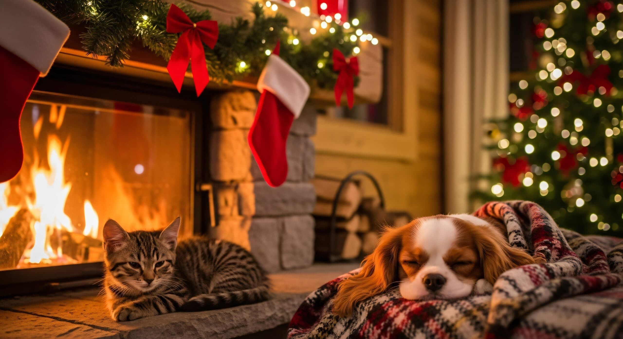 a dog sleeping in a cozy apartment