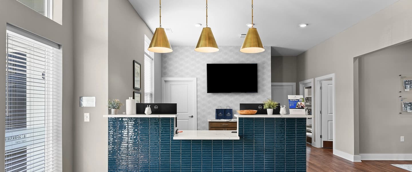 Front desk in the community clubhouse