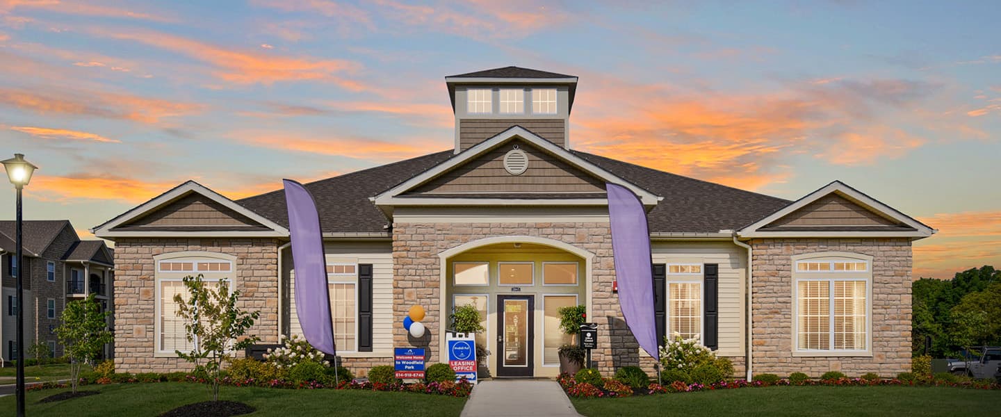 Entrance of main office at Woodfield Park