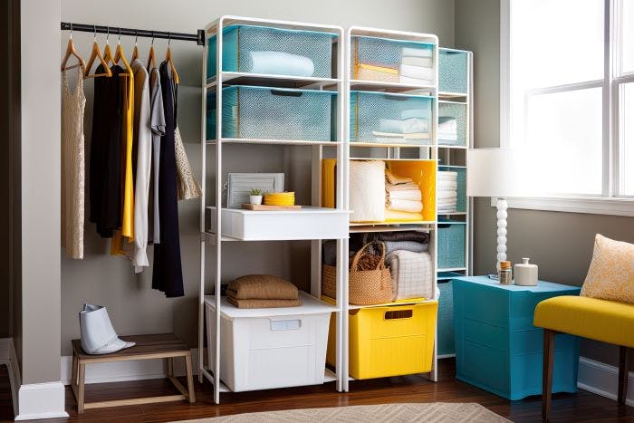 Storage and apartment organization ideas for small spaces.